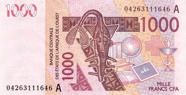 1000 francos CFA (Costa do Marfim)