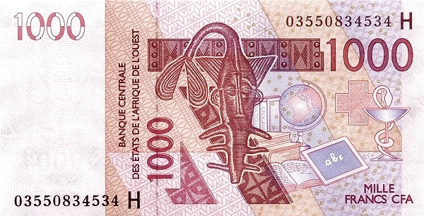 1000 francos CFA (Níger)