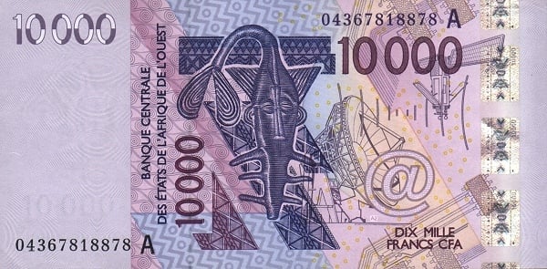 10000 francos CFA (Costa do Marfim)