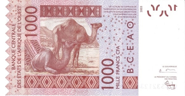 1000 francos CFA (Mali)