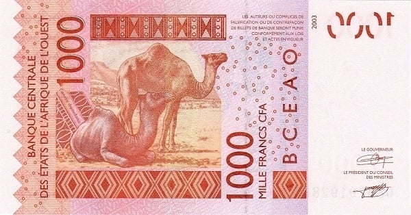 1000 francos CFA (Senegal)