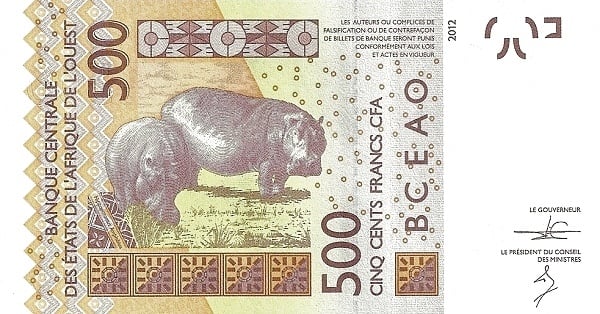 500 francos CFA (Burquina Faso)