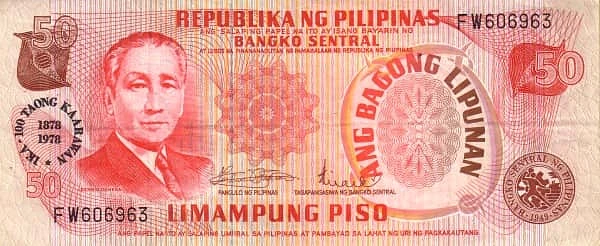 50 Piso Sergio Osmeña Centenary