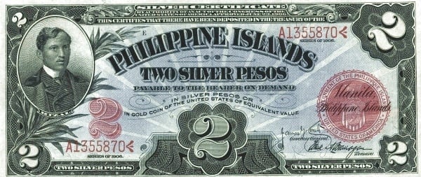 2 pesos de prata