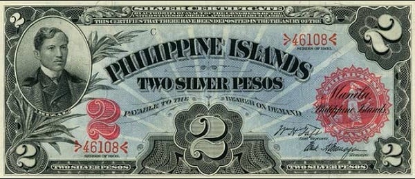 2 pesos de prata