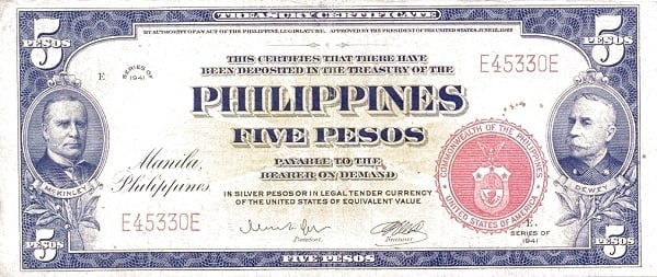5 pesos