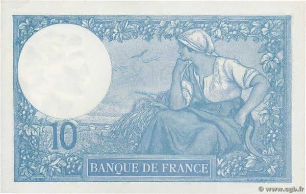 10 francs Minerve
