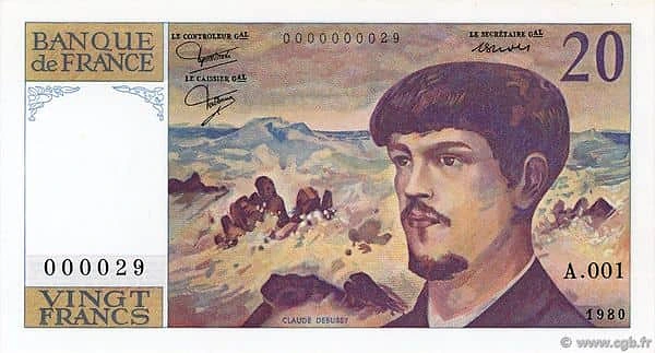20 Francs Debussy