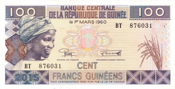 100 francos guinéens