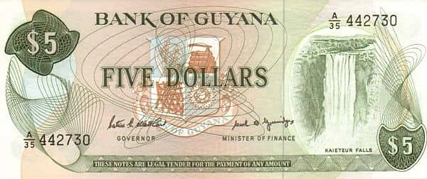 5 dólares