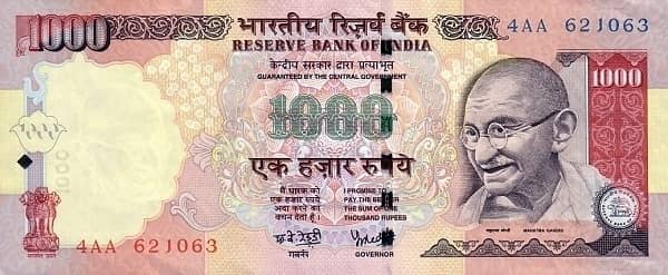 1000 Rupees