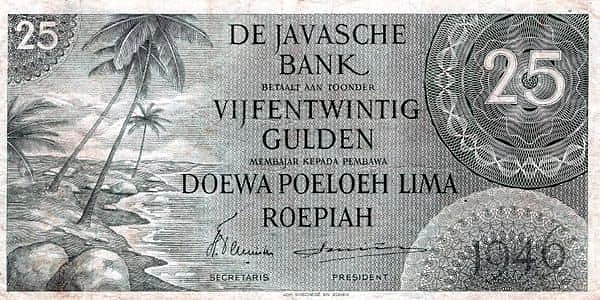 25 Gulden/Roepiah