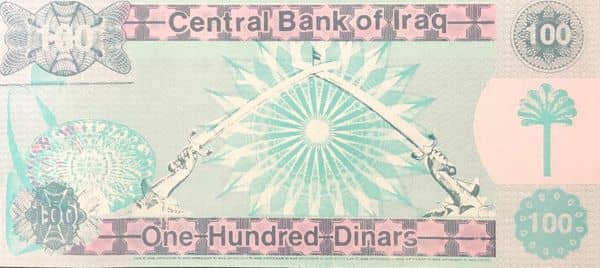 100 Dinars Emergency Gulf War