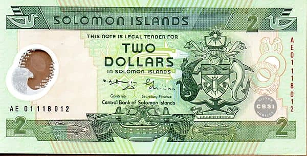 2 Dollars CBSI Silver Jubilee