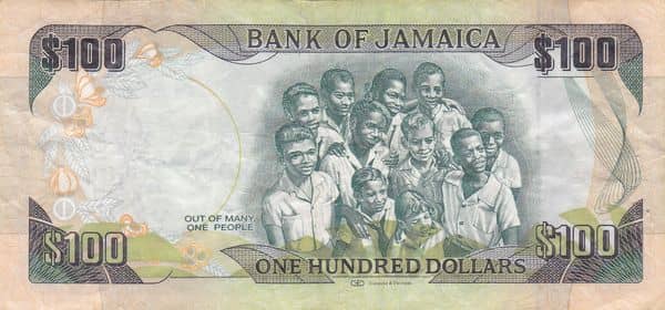 100 Dollars Golden Jubilee of Jamaica