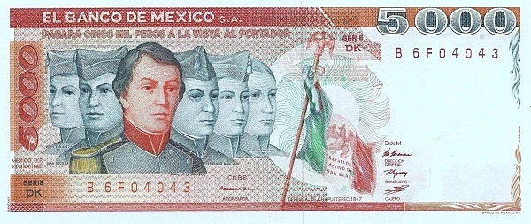 5000 pesos