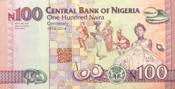 100 Naira Nigeria's 100 Years of Existence
