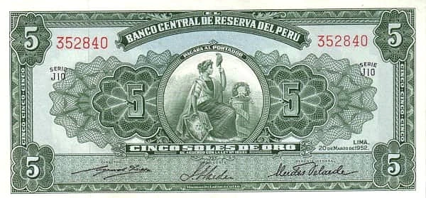 5 Soles De Oro