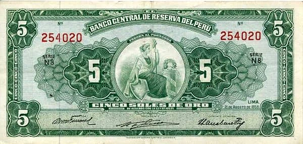 5 Soles de Oro