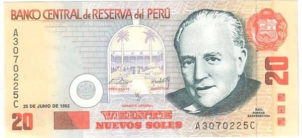 20 Nuevos Soles