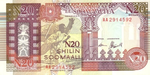 20 shilin / 20 new shillings