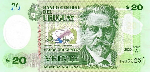 20 pesos uruguaios