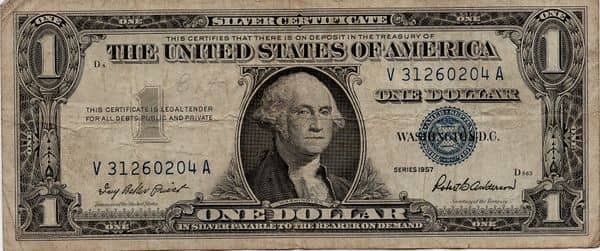 1 Dollar Silver Certificate