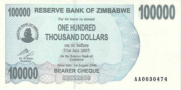 100000 Dollars