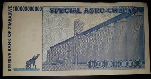 100000000000 Dollars Special Agro-Cheque