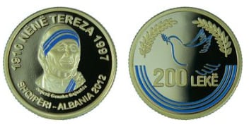 200 lekë (15º aniversário da morte de Madre Teresa)