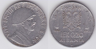 0,20 Lek (Ocupação italiana)