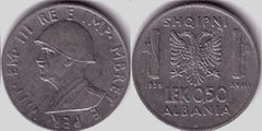 0,50 lek (Ocupação italiana)