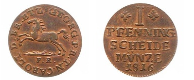 1 pfennig (Jorge IV)