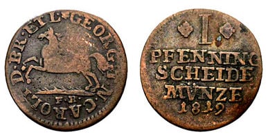 1 pfennig (Jorge IV)