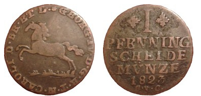 1 pfennig (Jorge IV)