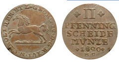 2 pfennig (Jorge IV)