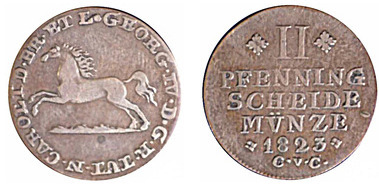 2 pfennig (Jorge IV)