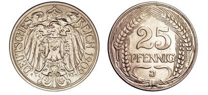 25 pfennig