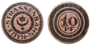 10 pfennig (Cidade de Halle an der Saale-Província da Saxónia)