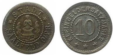 10 pfennig (Saalfeld-East Prussia)