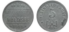 5 pfennig (Distrito de Waldsee-Land de Württemberg)