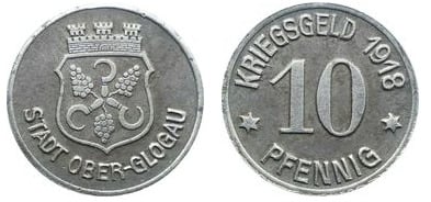 10 pfennigs (Cidade de Oberglogau-Província da Alta Silésia)