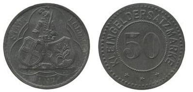 50 pfennig (Cidade de Fulda - Província prussiana de Hessen-Nassau)
