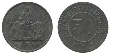 50 pfennig (Cidade de Fulda - Província prussiana de Hessen-Nassau)