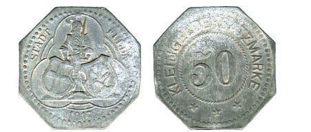 50 pfennig (Cidade de Fulda - Província prussiana de Hessen-Nassau)