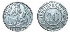 10 pfennig (cidade de Fulda - província prussiana de Hesse-Nassau)