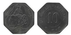 10 pfennig (cidade de Fulda - província prussiana de Hesse-Nassau)