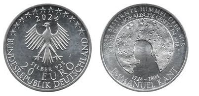 20 euro (300º aniversário do nascimento de Immanuel Kant)