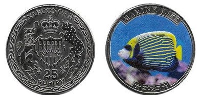 25 rupias (Narcondam)