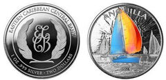 2 dólares (Anguilla-Color Regatta)